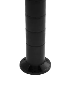 GloboStar® GARDENIO 203-0251 Μοντέρνο Επιδαπέδιο Φωτιστικό Κολωνάκι Κήπου Μονόφωτο 1 x E27 IP44 Μαύρο Πλαστικό - Μ15 x Π15 x Υ56cm 13 203 0251 6