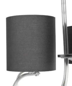 GLOBOSTAR® TRITON 203-0255 Vintage Κρεμαστό Φωτιστικό Οροφής με Ντουί 5 x E27 AC 220-240V IP20 - Ασημί & Γκρι - Μ50 x Π50 x Υ48cm 19 203 0255 9