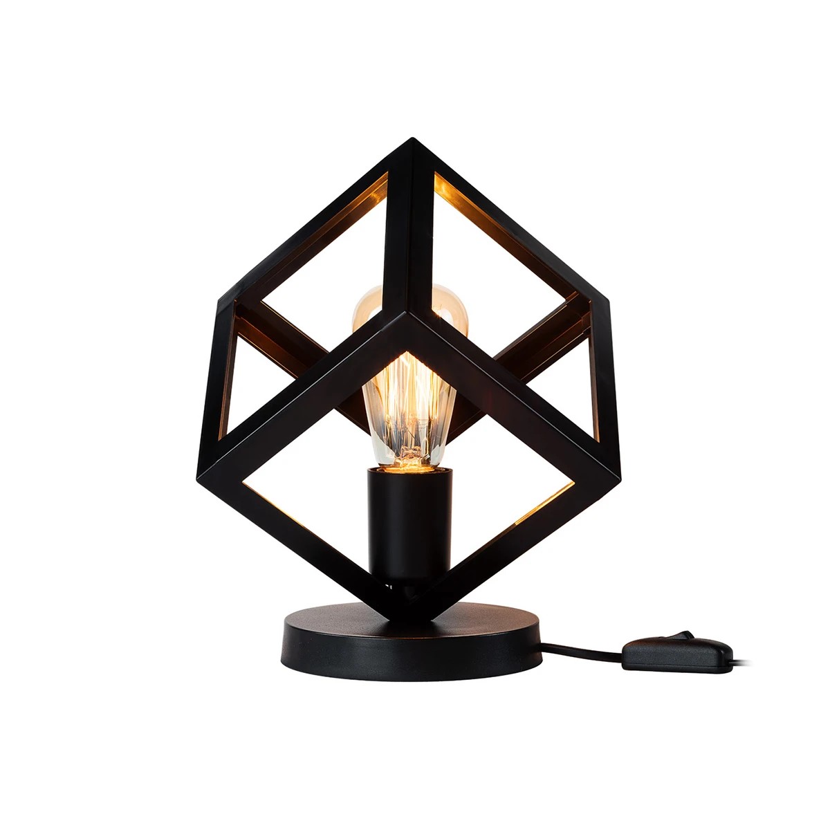 GloboStar® DISE 203-0272 Μοντέρνο Eπιτραπέζιο Φωτιστικό Μονόφωτο 1 x E27 IP20 Μαύρο Πλαστικό - Μ28 x Π28 x Υ29cm 3 GloboStar® DISE 203-0272 Μοντέρνο Eπιτραπέζιο Φωτιστικό Μονόφωτο 1 x E27 IP20 Μαύρο Πλαστικό - Μ28 x Π28 x Υ29cm - Image 2