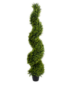 GloboStar® GloboStar® Artificial Garden LEMON CYPRESS SPIRAL 20408 Τεχνητό Διακοσμητικό Φυτό Λεμονόκυπάρισσο Υ150cm