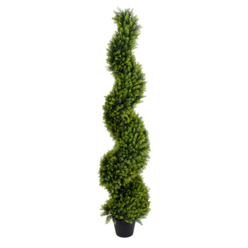 GloboStar® GloboStar® Artificial Garden LEMON CYPRESS SPIRAL 20408 Τεχνητό Διακοσμητικό Φυτό Λεμονόκυπάρισσο Υ150cm