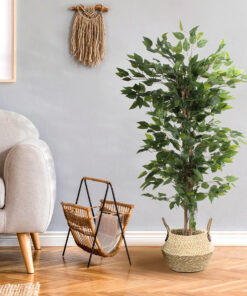 GloboStar® Artificial Garden FICUS BENJAMINA TREE 20415 Τεχνητό Διακοσμητικό Φυτό Φίκος Μπενζαμίνη Υ120cm 15 20415 20316