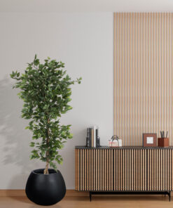 GloboStar® Artificial Garden FICUS BENJAMINA TREE 20416 Τεχνητό Διακοσμητικό Φυτό Φίκος Μπενζαμίνη Υ180cm 15 20416 20695