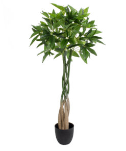 GloboStar® GloboStar® Artificial Garden PACHIRA GLABRA 20426 Τεχνητό Διακοσμητικό Φυτό Παχίρα της Τύχης Υ120cm