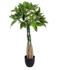 GloboStar® GloboStar® Artificial Garden PACHIRA GLABRA 20427 Τεχνητό Διακοσμητικό Φυτό Παχίρα της Τύχης Υ90cm