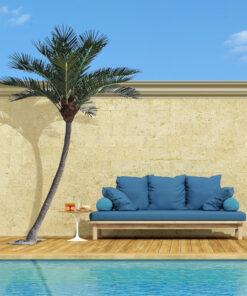 Alternative view of GloboStar® Artificial Garden CURVED COCONUT PALM TREE 20443 Τεχνητό Διακοσμητικό Κυρτό Φοινικόδεντρο Κοκοφοίνικας Εξωτερικού Χώρου IP68 UV Certified Protection Υ400cm