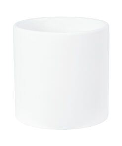 GloboStar® Artificial Garden KASOS 20444 Πήλινο Κεραμικό Κασπώ Γλάστρα - Flower Pot Λευκό με Χρυσό Φ15cm x Υ15cm 16 20444 6