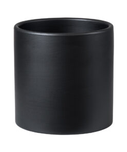 GloboStar® Artificial Garden ELAFONISOS 20446 Πήλινο Κεραμικό Κασπώ Γλάστρα - Flower Pot Μαύρο με Χρυσό Φ15cm x Υ15cm 18 20446 6