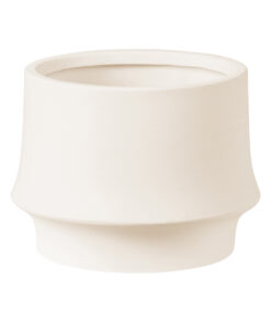 GloboStar® GloboStar® Artificial Garden VENICE 20448 Πήλινο Κεραμικό Κασπώ Γλάστρα - Flower Pot Μπεζ Φ17cm x Υ15cm