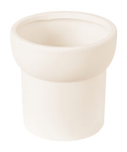 Alternative view of GloboStar® Artificial Garden MALLORCA 20449 Πήλινο Κεραμικό Κασπώ Γλάστρα - Flower Pot Μπεζ Φ14cm x Υ14cm