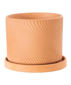 GloboStar® GloboStar® Artificial Garden ASTYPALAIA 20451 Πήλινο Κεραμικό Κασπώ Γλάστρα - Flower Pot Κεραμιδί Φ18cm x Υ16cm