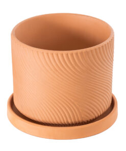 Alternative view of GloboStar® Artificial Garden ASTYPALAIA 20451 Πήλινο Κεραμικό Κασπώ Γλάστρα - Flower Pot Κεραμιδί Φ18cm x Υ16cm