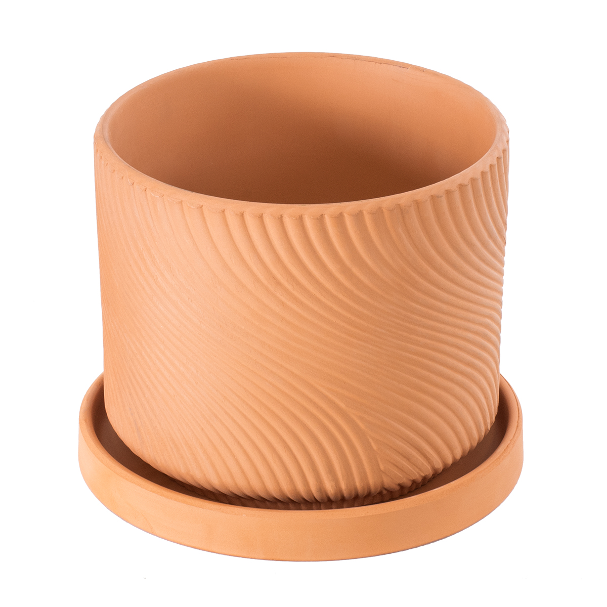 GloboStar® Artificial Garden ASTYPALAIA 20451 Πήλινο Κεραμικό Κασπώ Γλάστρα - Flower Pot Κεραμιδί Φ18cm x Υ16cm 4 GloboStar® Artificial Garden ASTYPALAIA 20451 Πήλινο Κεραμικό Κασπώ Γλάστρα - Flower Pot Κεραμιδί Φ18cm x Υ16cm - Image 2