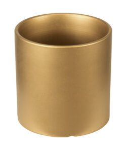 Alternative view of GloboStar® Artificial Garden CHANIA 20454 Πήλινο Κεραμικό Κασπώ Γλάστρα - Flower Pot Χρυσό Φ20cm x Υ20cm