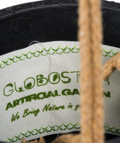 GloboStar® Artificial Garden LESVOS 20464 Κρεμαστό Πήλινο Κεραμικό Κασπώ Γλάστρα - Flower Pot Μαύρο Φ13.5cm x Υ13cm 18 20464 8