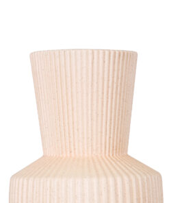 GloboStar® Artificial Garden CAPRI 20470 Πήλινο Κεραμικό Κασπώ Γλάστρα - Flower Pot Απαλό Μπεζ Φ9.5cm x Υ25cm 13 20470 5