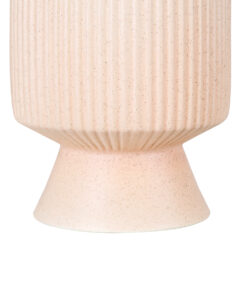 GloboStar® Artificial Garden CAPRI 20470 Πήλινο Κεραμικό Κασπώ Γλάστρα - Flower Pot Απαλό Μπεζ Φ9.5cm x Υ25cm 14 20470 6