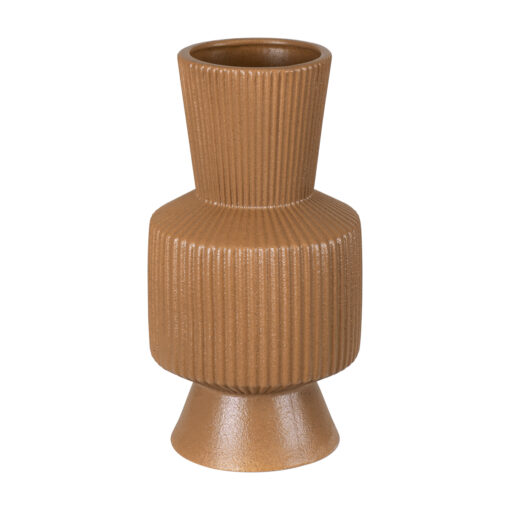 GloboStar® GloboStar® Artificial Garden AMALFI 20471 Πήλινο Κεραμικό Κασπώ Γλάστρα - Flower Pot Κεραμιδί Φ9.5cm x Υ25cm