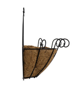 GloboStar® Artificial Garden KOUFONISIA 20482 Επιτοίχιο Κασπώ Γλάστρα - Flower Pot από Φλοιό Καρύδας Καφέ Φ25cm x Υ15cm 18 20482 7