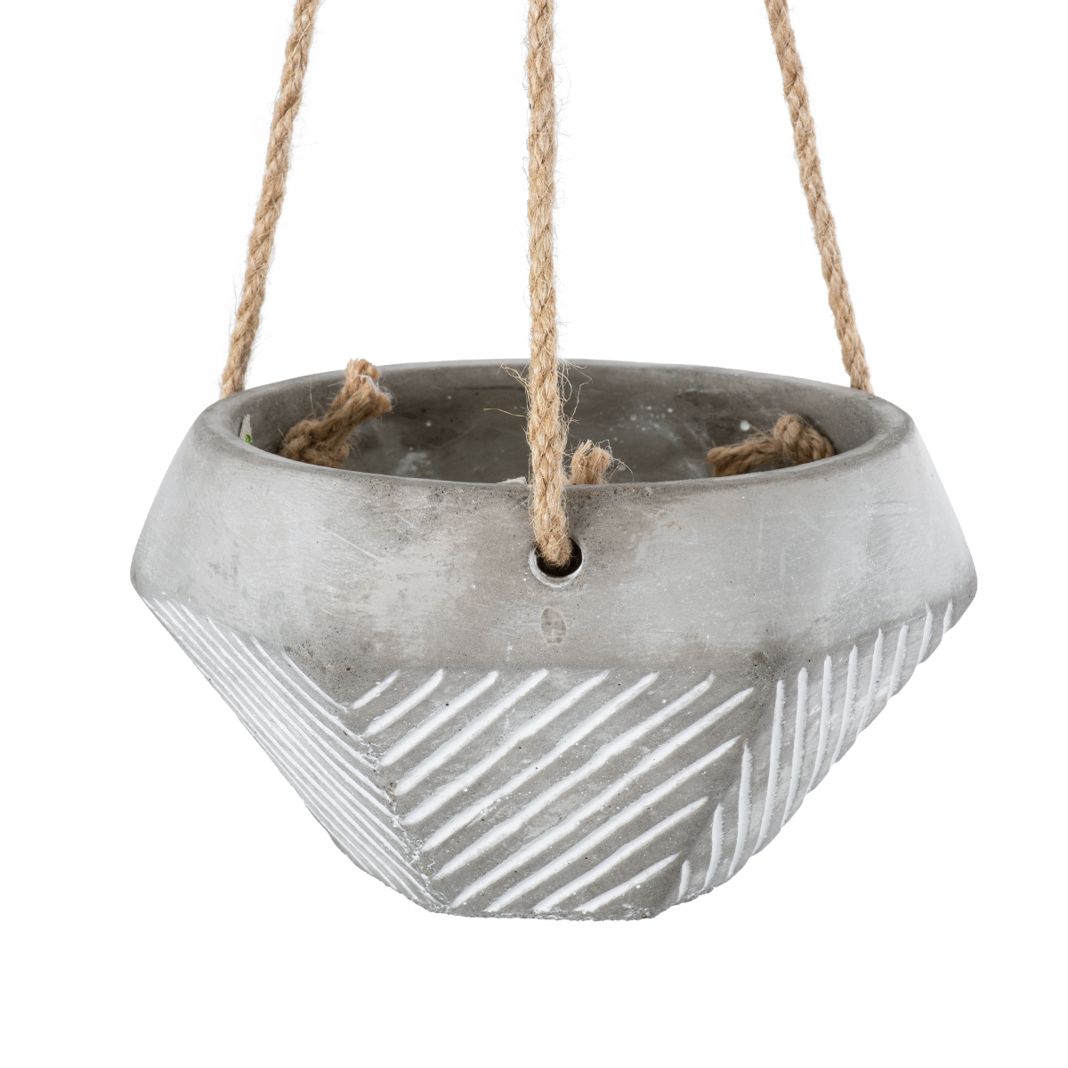 GloboStar® Artificial Garden SARAKINIKO 20490 Κρεμαστό Πήλινο Κεραμικό Κασπώ Γλάστρα - Flower Pot Γκρι Φ10cm x Υ36cm 6 GloboStar® Artificial Garden SARAKINIKO 20490 Κρεμαστό Πήλινο Κεραμικό Κασπώ Γλάστρα - Flower Pot Γκρι Φ10cm x Υ36cm - Image 4