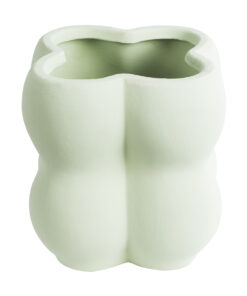 GloboStar® Artificial Garden ATHENA 20499 Διακοσμητικό Κεραμικό Κασπώ Γλάστρα - Flower Pot Πράσινο Ανοιχτό Μ13 x Π13 x Υ14cm 17 20499 7