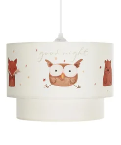 GLOBOSTAR® OWL 204-0001 Παιδικό Κρεμαστό Φωτιστικό Οροφής με Ντουί 1 x E27 AC 220-240V IP20 - Πολύχρωμο - Μ30 x Π30 x Υ24cm 15 204 0001 4