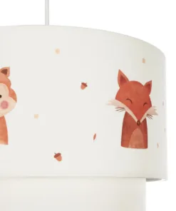 GLOBOSTAR® OWL 204-0001 Παιδικό Κρεμαστό Φωτιστικό Οροφής με Ντουί 1 x E27 AC 220-240V IP20 - Πολύχρωμο - Μ30 x Π30 x Υ24cm 19 204 0001 8