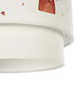 GLOBOSTAR® OWL 204-0001 Παιδικό Κρεμαστό Φωτιστικό Οροφής με Ντουί 1 x E27 AC 220-240V IP20 - Πολύχρωμο - Μ30 x Π30 x Υ24cm 20 204 0001 9