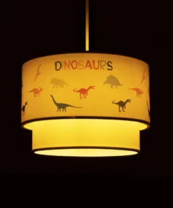 Alternative view of GLOBOSTAR® DINO 204-0006 Παιδικό Κρεμαστό Φωτιστικό Οροφής με Ντουί 1 x E27 AC 220-240V IP20 - Πολύχρωμο - Μ30 x Π30 x Υ24cm
