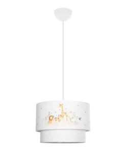 GLOBOSTAR® GIRAFFE 204-0007 Παιδικό Κρεμαστό Φωτιστικό Οροφής με Ντουί 1 x E27 AC 220-240V IP20 - Πολύχρωμο - Μ30 x Π30 x Υ24cm 14 204 0007 3