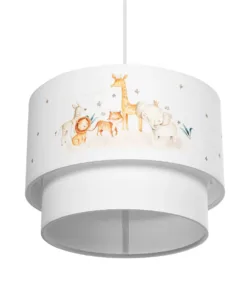 GLOBOSTAR® GIRAFFE 204-0007 Παιδικό Κρεμαστό Φωτιστικό Οροφής με Ντουί 1 x E27 AC 220-240V IP20 - Πολύχρωμο - Μ30 x Π30 x Υ24cm 16 204 0007 5