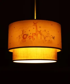 Alternative view of GLOBOSTAR® GIRAFFE 204-0008 Παιδικό Κρεμαστό Φωτιστικό Οροφής με Ντουί 1 x E27 AC 220-240V IP20 - Πολύχρωμο - Μ30 x Π30 x Υ24cm