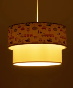 Alternative view of GLOBOSTAR® TRAIN 204-0009 Παιδικό Κρεμαστό Φωτιστικό Οροφής με Ντουί 1 x E27 AC 220-240V IP20 - Πολύχρωμο - Μ30 x Π30 x Υ24cm