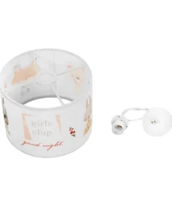 GLOBOSTAR® GIRLSCLUB 204-0010 Παιδικό Κρεμαστό Φωτιστικό Οροφής με Ντουί 1 x E27 AC 220-240V IP20 - Πολύχρωμο - Μ28 x Π28 x Υ24cm 20 204 0010 10