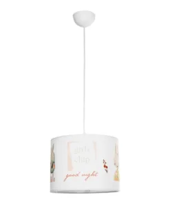 GLOBOSTAR® GIRLSCLUB 204-0010 Παιδικό Κρεμαστό Φωτιστικό Οροφής με Ντουί 1 x E27 AC 220-240V IP20 - Πολύχρωμο - Μ28 x Π28 x Υ24cm 13 204 0010 3