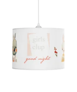 GLOBOSTAR® GIRLSCLUB 204-0010 Παιδικό Κρεμαστό Φωτιστικό Οροφής με Ντουί 1 x E27 AC 220-240V IP20 - Πολύχρωμο - Μ28 x Π28 x Υ24cm 14 204 0010 4