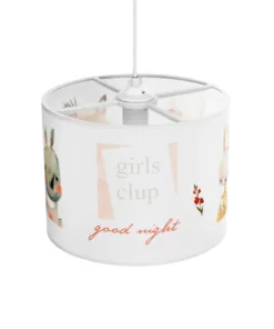 GLOBOSTAR® GIRLSCLUB 204-0010 Παιδικό Κρεμαστό Φωτιστικό Οροφής με Ντουί 1 x E27 AC 220-240V IP20 - Πολύχρωμο - Μ28 x Π28 x Υ24cm 16 204 0010 6