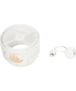GLOBOSTAR® MOON 204-0011 Παιδικό Κρεμαστό Φωτιστικό Οροφής με Ντουί 1 x E27 AC 220-240V IP20 - Πολύχρωμο - Μ30 x Π30 x Υ24cm 20 204 0011 10