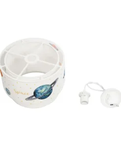 GLOBOSTAR® SATURN 204-0012 Παιδικό Κρεμαστό Φωτιστικό Οροφής με Ντουί 1 x E27 AC 220-240V IP20 - Πολύχρωμο - Μ30 x Π30 x Υ24cm 20 204 0012 10