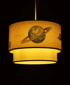 Alternative view of GLOBOSTAR® SATURN 204-0012 Παιδικό Κρεμαστό Φωτιστικό Οροφής με Ντουί 1 x E27 AC 220-240V IP20 - Πολύχρωμο - Μ30 x Π30 x Υ24cm