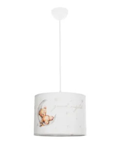 GLOBOSTAR® MOON 204-0013 Παιδικό Κρεμαστό Φωτιστικό Οροφής με Ντουί 1 x E27 AC 220-240V IP20 - Πολύχρωμο - Μ30 x Π30 x Υ24cm 13 204 0013 3