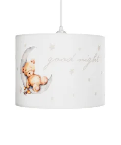 GLOBOSTAR® MOON 204-0013 Παιδικό Κρεμαστό Φωτιστικό Οροφής με Ντουί 1 x E27 AC 220-240V IP20 - Πολύχρωμο - Μ30 x Π30 x Υ24cm 14 204 0013 4