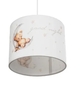 GLOBOSTAR® MOON 204-0013 Παιδικό Κρεμαστό Φωτιστικό Οροφής με Ντουί 1 x E27 AC 220-240V IP20 - Πολύχρωμο - Μ30 x Π30 x Υ24cm 15 204 0013 5