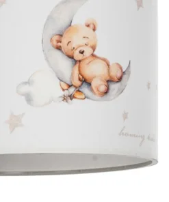 GLOBOSTAR® MOON 204-0013 Παιδικό Κρεμαστό Φωτιστικό Οροφής με Ντουί 1 x E27 AC 220-240V IP20 - Πολύχρωμο - Μ30 x Π30 x Υ24cm 18 204 0013 8