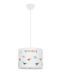 GLOBOSTAR® DINO 204-0014 Παιδικό Κρεμαστό Φωτιστικό Οροφής με Ντουί 1 x E27 AC 220-240V IP20 - Πολύχρωμο - Μ28 x Π28 x Υ24cm 13 204 0014 3