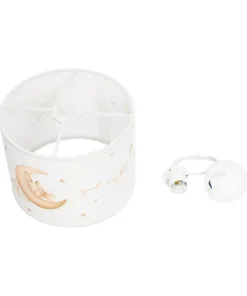 GLOBOSTAR® MOON 204-0019 Παιδικό Κρεμαστό Φωτιστικό Οροφής με Ντουί 1 x E27 AC 220-240V IP20 - Πολύχρωμο - Μ28 x Π28 x Υ24cm 20 204 0019 10