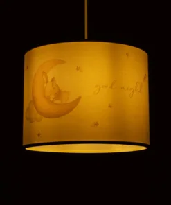 Alternative view of GLOBOSTAR® MOON 204-0019 Παιδικό Κρεμαστό Φωτιστικό Οροφής με Ντουί 1 x E27 AC 220-240V IP20 - Πολύχρωμο - Μ28 x Π28 x Υ24cm