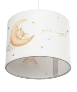 GLOBOSTAR® MOON 204-0019 Παιδικό Κρεμαστό Φωτιστικό Οροφής με Ντουί 1 x E27 AC 220-240V IP20 - Πολύχρωμο - Μ28 x Π28 x Υ24cm 15 204 0019 5