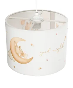 GLOBOSTAR® MOON 204-0019 Παιδικό Κρεμαστό Φωτιστικό Οροφής με Ντουί 1 x E27 AC 220-240V IP20 - Πολύχρωμο - Μ28 x Π28 x Υ24cm 16 204 0019 6