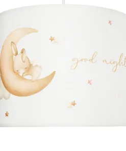 GLOBOSTAR® MOON 204-0019 Παιδικό Κρεμαστό Φωτιστικό Οροφής με Ντουί 1 x E27 AC 220-240V IP20 - Πολύχρωμο - Μ28 x Π28 x Υ24cm 17 204 0019 7